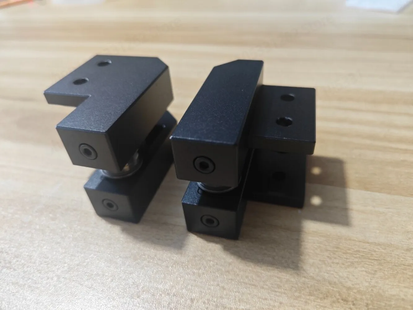 Trident CNC Metal Front Idler Mount Belt Tensioner 3D Printer Structural Part 6061 Aluminum Black Anodized