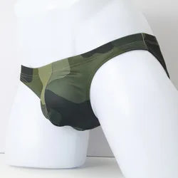 Men's Sexy Camouflage Close-Fitting Briefs Fashion Low Waist Breathable Seamless Underwear Comfortable Briefs Underpants For Men