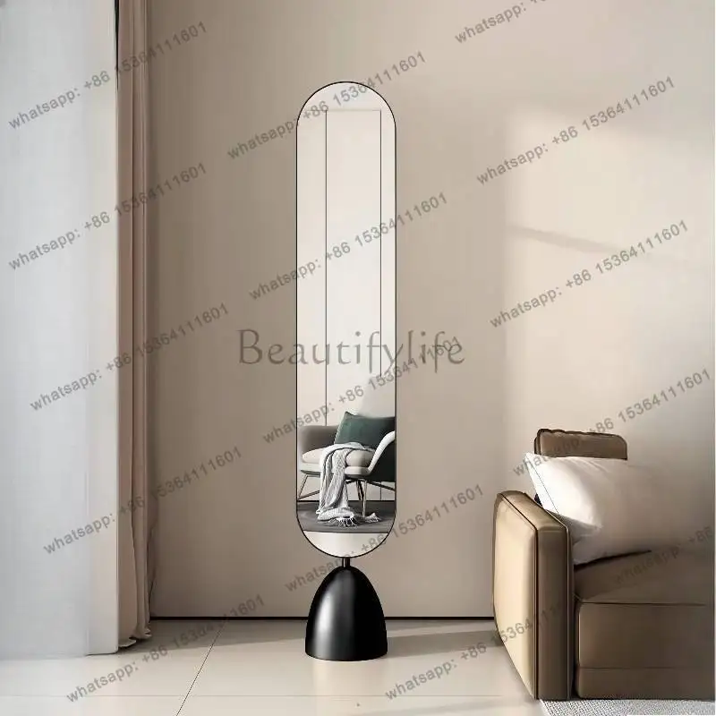 Design Aesthetic Mirrors Full Body Oval Princess Luxury Apartments Floor Mirror European Vertical Specchi A Pavimento Furniture