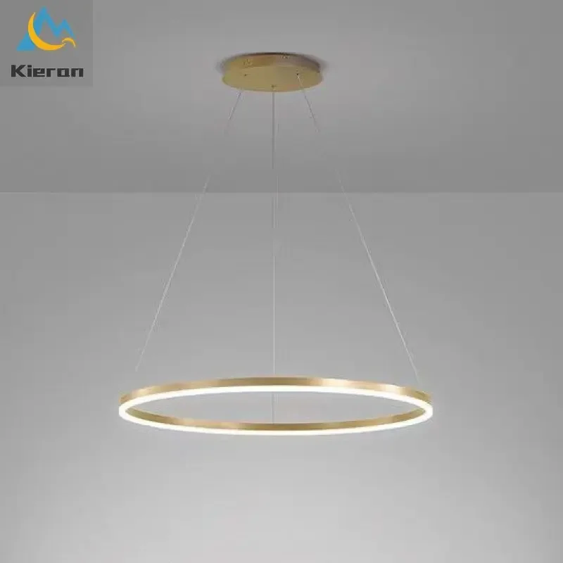 

Modern Nordic Creative Round Led Chandelier Dining Room Bedroom Study Bar Bedside Pendent Lamps Living Room Decor Pendent Lights