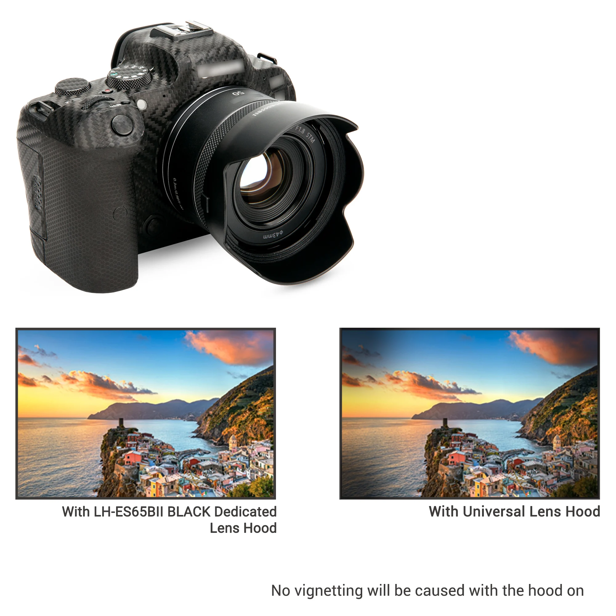 JJC реверсивная бленда объектива адаптер кольцо совместимое с Canon RF 50 мм f/1,8 STM объектив Заменяет Canon фотокамера аксессуары для объектива