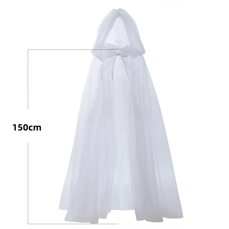 loween Costume da strega Mantello con cappuccio Me Robe Abbigliamento da palcoscenico etnico da donna Primavera 2024 Nessun marchio registrato di marca