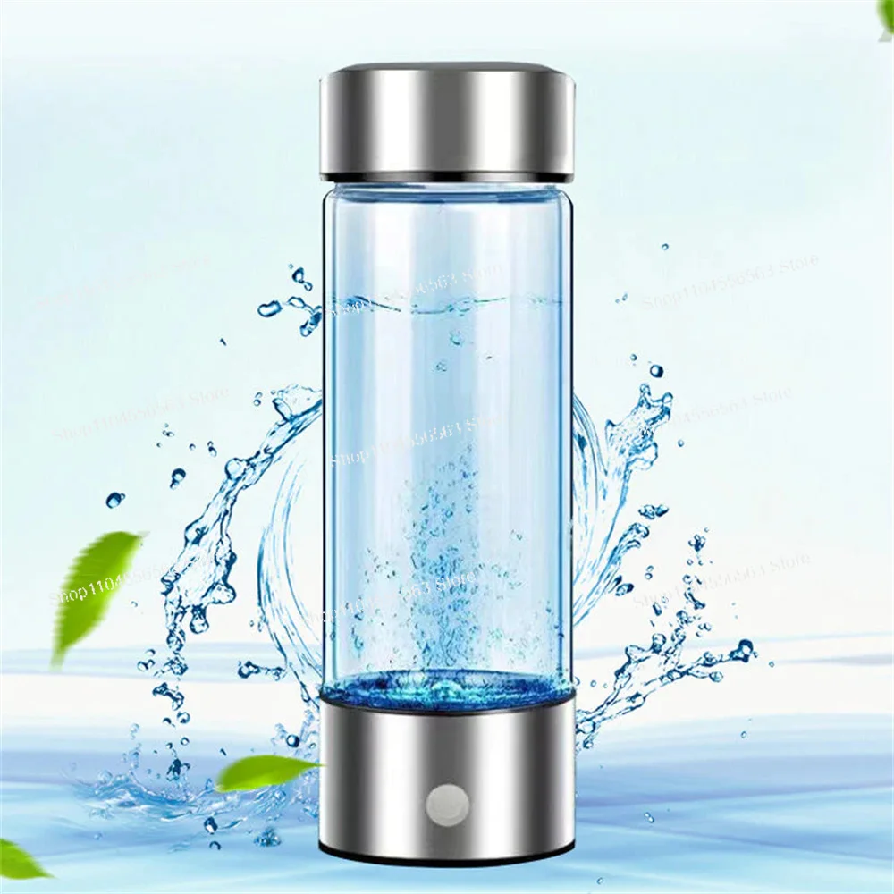 420ml Hydrogen-Rich Water Cup  Bottle Titanium Quality Filter Portable Antioxidant Lonizer