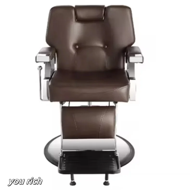 Factory Outlet Multi-function  Human Mechanics PU Leather Barber Chair Hairdressing Chair Hair Salon Chair with Footrest