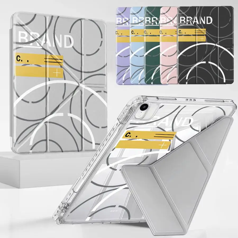 Y-Fold Holder Cover Tablet Case For iPad Pro 2025 Air 4 5 M3 M2 1 2 M4 11inch Pro 11th 10th 9th 8th 7th 12.9inch Mini 6 7