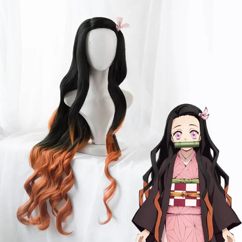 

Anime Demon Slayer Kimetsu no Yaiba Nezuko Kamado Wig Long Heat Resistant Synthetic Hair Perucas Cosplay Wigs Wigs. Eagle