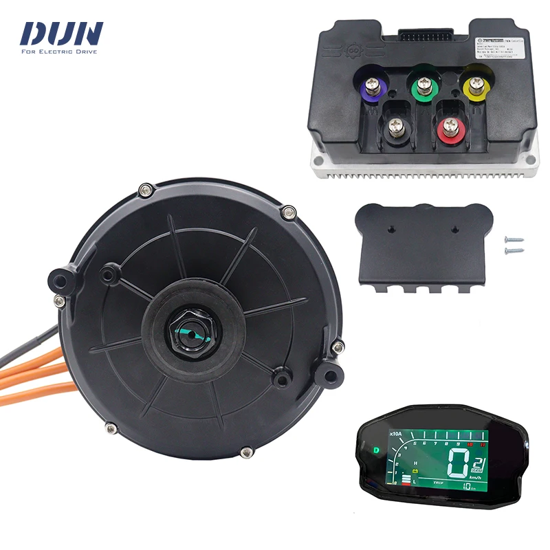 

QS165 V2 35H 5000W Peak 10000W 6500RPM Hall Mid-Drive Motor with ND72680 Controller and DKD Display For Sur-ron Light Bee Moped