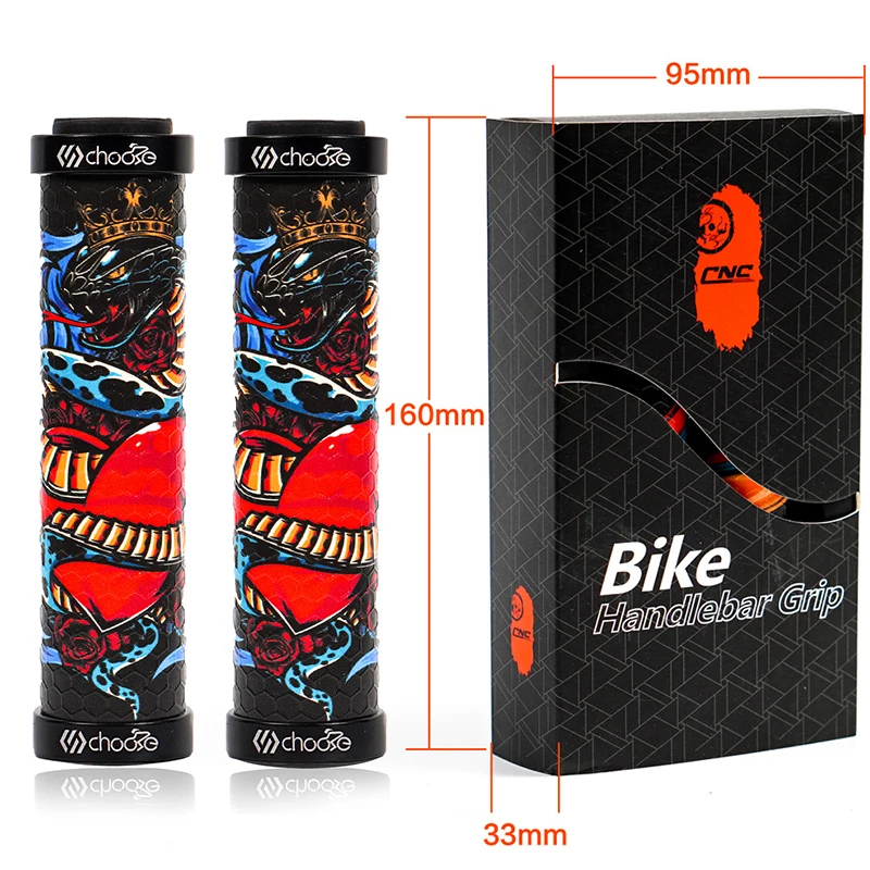 Mtb Grips Cover Bycicle Parts Non-slip Bilateral Locking Silicone Handlebar Cover Bicycle Silicone Handlebar Bicycle Accessories