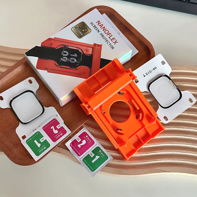 Easy Install Kit Screen Protector+Tool+Box For Apple Watch Ultra 3-2-1 49MM iwatch Series 11-10 42mm-46mm-9 8 7 6 5 44-45mm Film