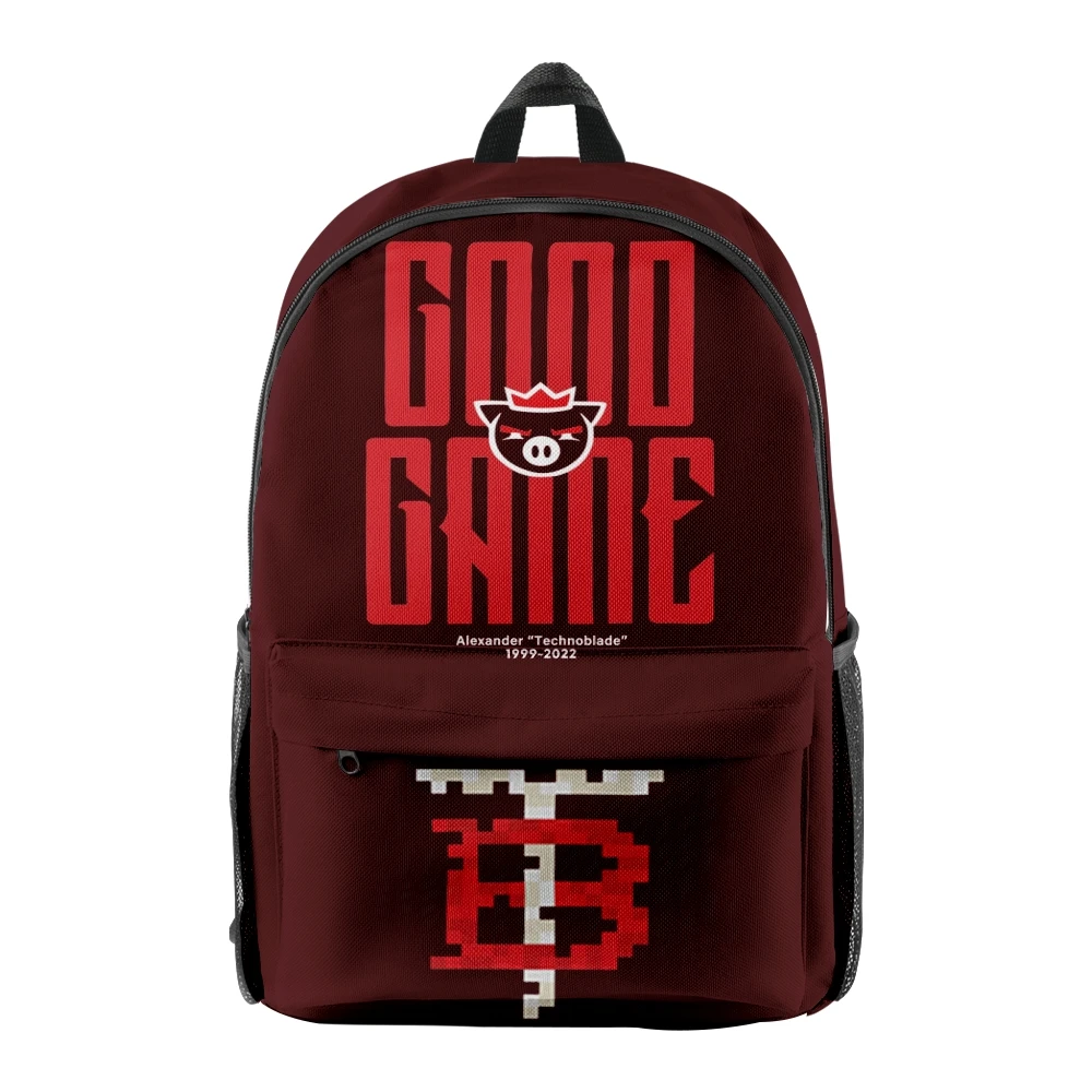 Technoblade-Sac à dos Good Game Merch pour hommes et femmes, sac d'école de style décontracté, sac unisexe pour filles et garçons, 2022