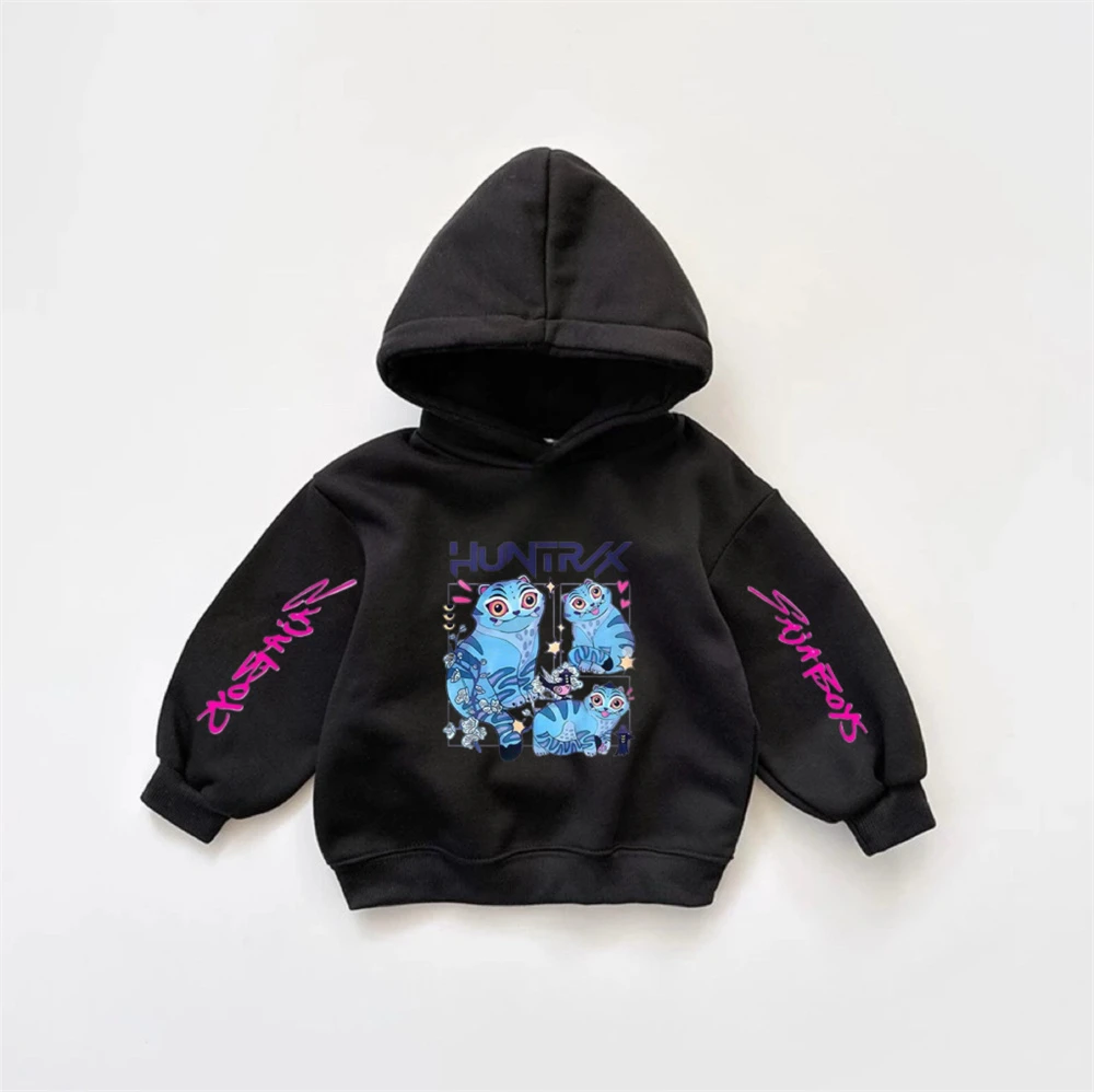 

Cartoon Sweatshirts Loose Casual Round Neck Pullovers New Design Hooded Tops Girls Y2K Clothes Fashion Spring Autumn Wear