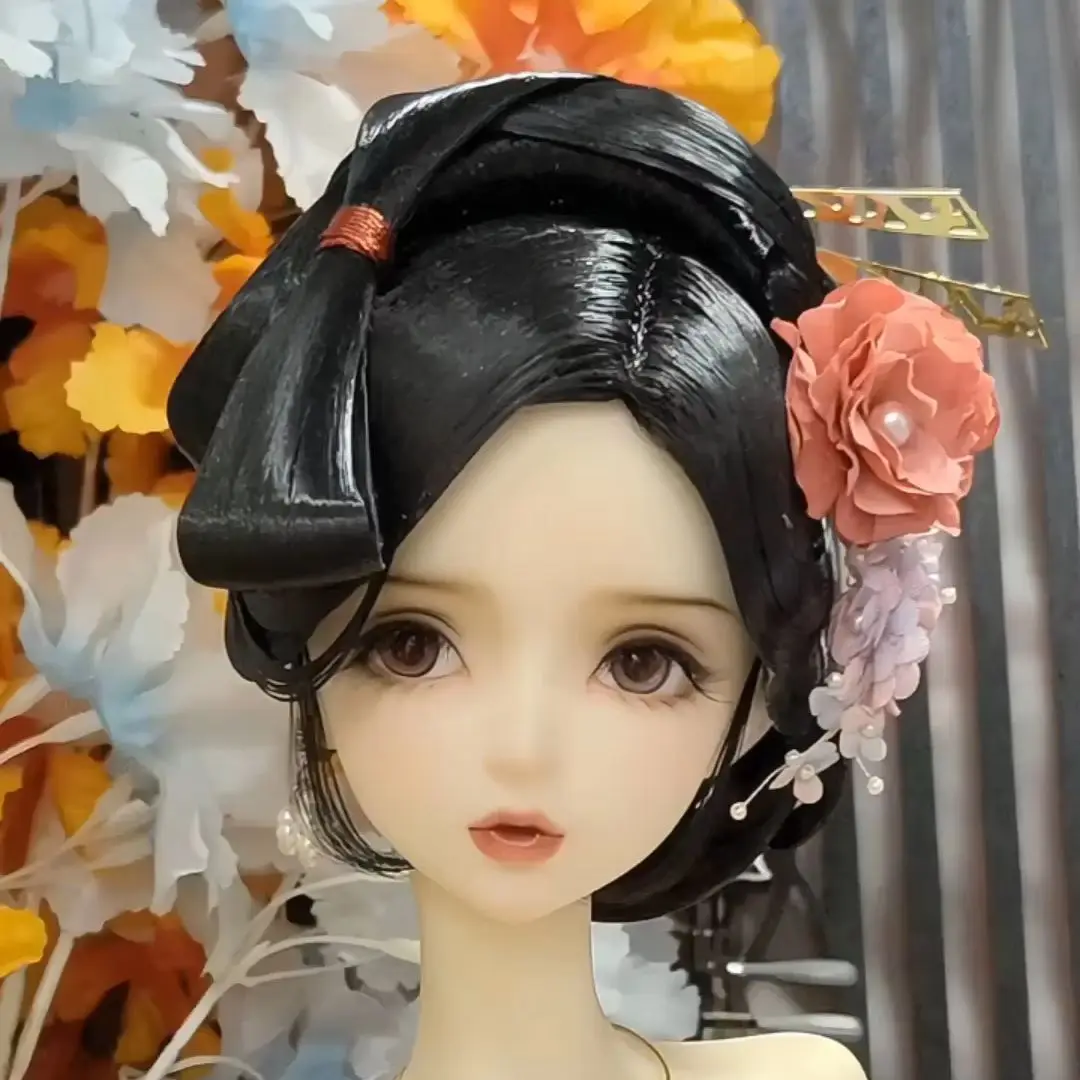 

Парики для кукол BJD в масштабе 1/4 и 1/3, в китайском старинном стиле Ханьфу, винтажные, сказочные, для MSD SD13, для больших кукол, аксессуары SSDF A2086