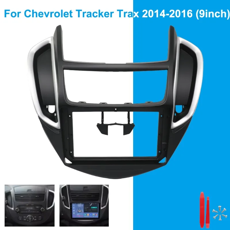 

Для Chevrolet Tracker Trax 2014-2016: 9-дюймовая рамка для автомагнитолы, установочный комплект для приборной панели, адаптер для установки стереосистемы