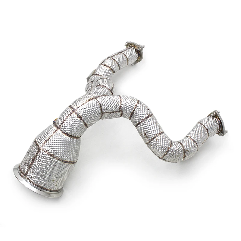 

Performance Exhaust Downpipe For Audi A6/A7 C8 3.0T 2019-2023 Escape Accessories Heat Shield Stainless Steel Downpipe