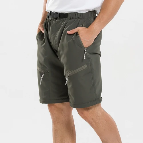 Imagen 2 del producto (S-5XL)Pantalones de senderismo convertibles de secado rápido para hombre y mujer con bolsillo con cremallera desmontable hasta pantalones cortos para ciclismo/pesca/trekking/viajes