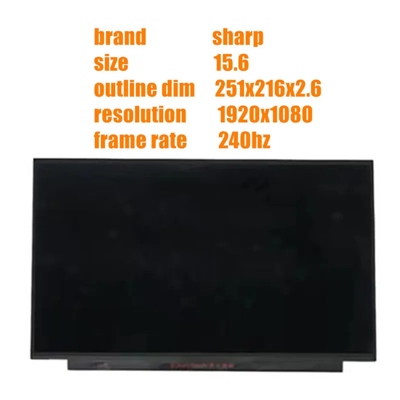 Imagem -03 - para a Série Msi Gs65 Lq156m1jw03 Lq156mijw08 Lq156mijw09 Lq156mijw26 156 Polegadas 1080p 40 Pinos 240hz