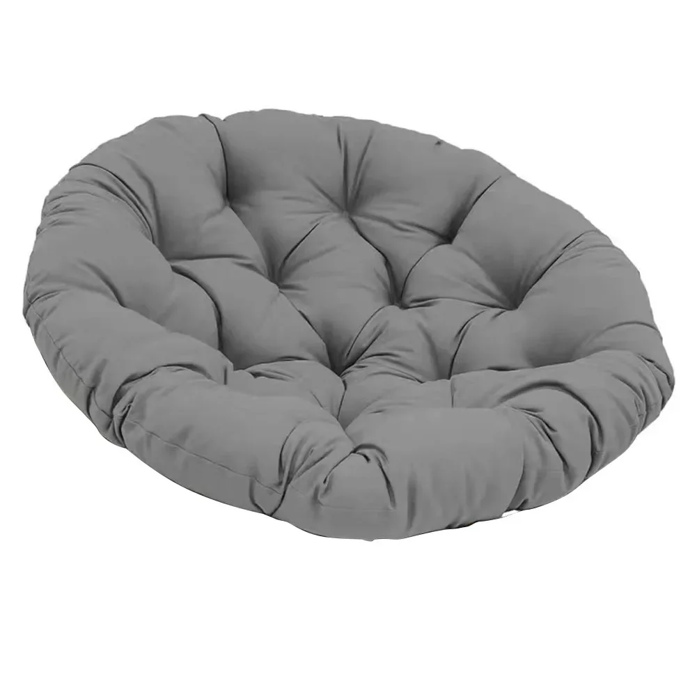 Swing Hanging Basket Seat-Round Cushion Soft Filling Cotton Rattan Egg Chair-Pad Indoor Outdoor Patio Garden Relax Sofa Cushion