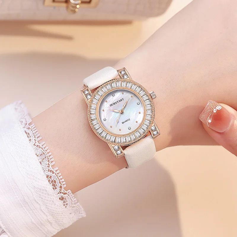 Women's Quartz Watch Exquisite Diamond Decorated Female Watches High end Stylish Popular Ladies Wristwatch Daily Social Occasion