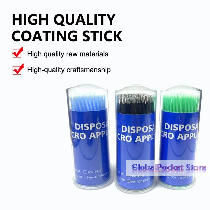 [TG823]100Pcs/Bottle Dental Micro Brush Applicators Brush Teeth Oral Dentist Materials Extension Tools
