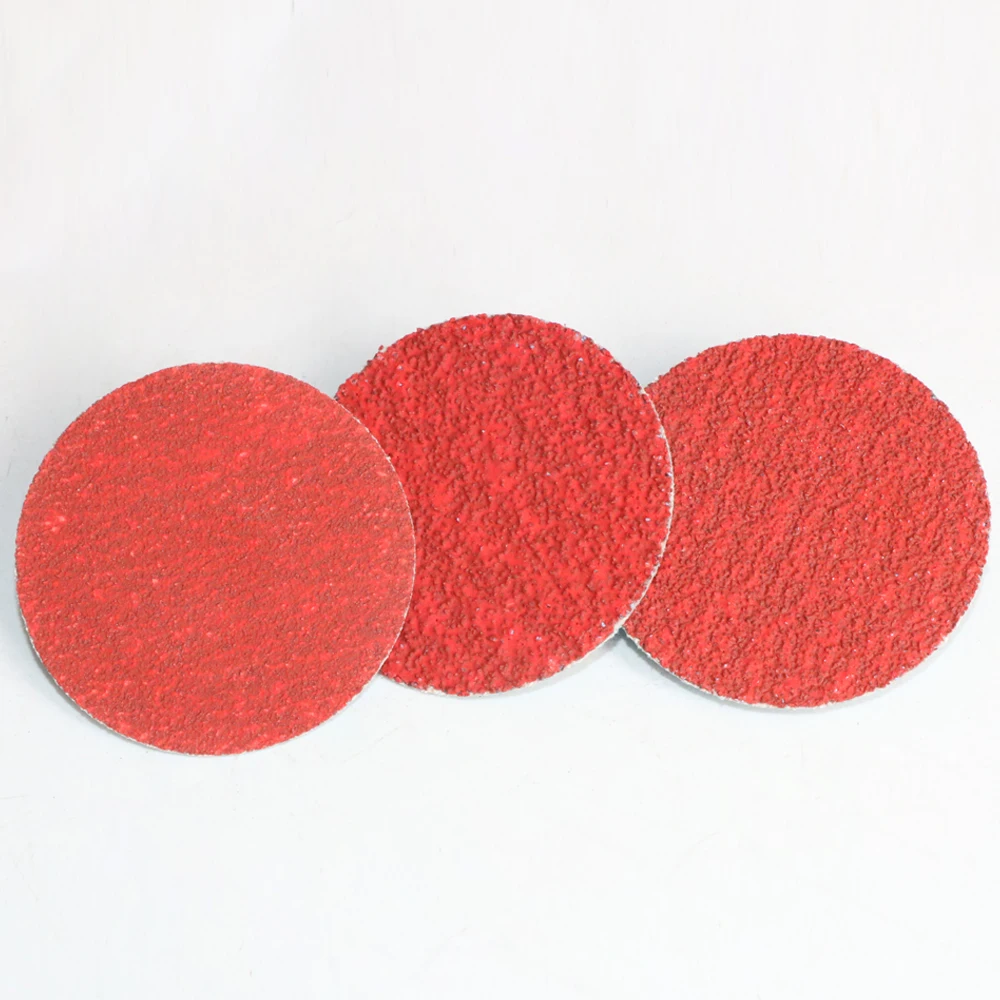 2 Inch(50mm) Roll Lock R-Type Quick Change Discs Red Grain Sanding Disc Metal Surface Conditioning Die Grinder Accessories