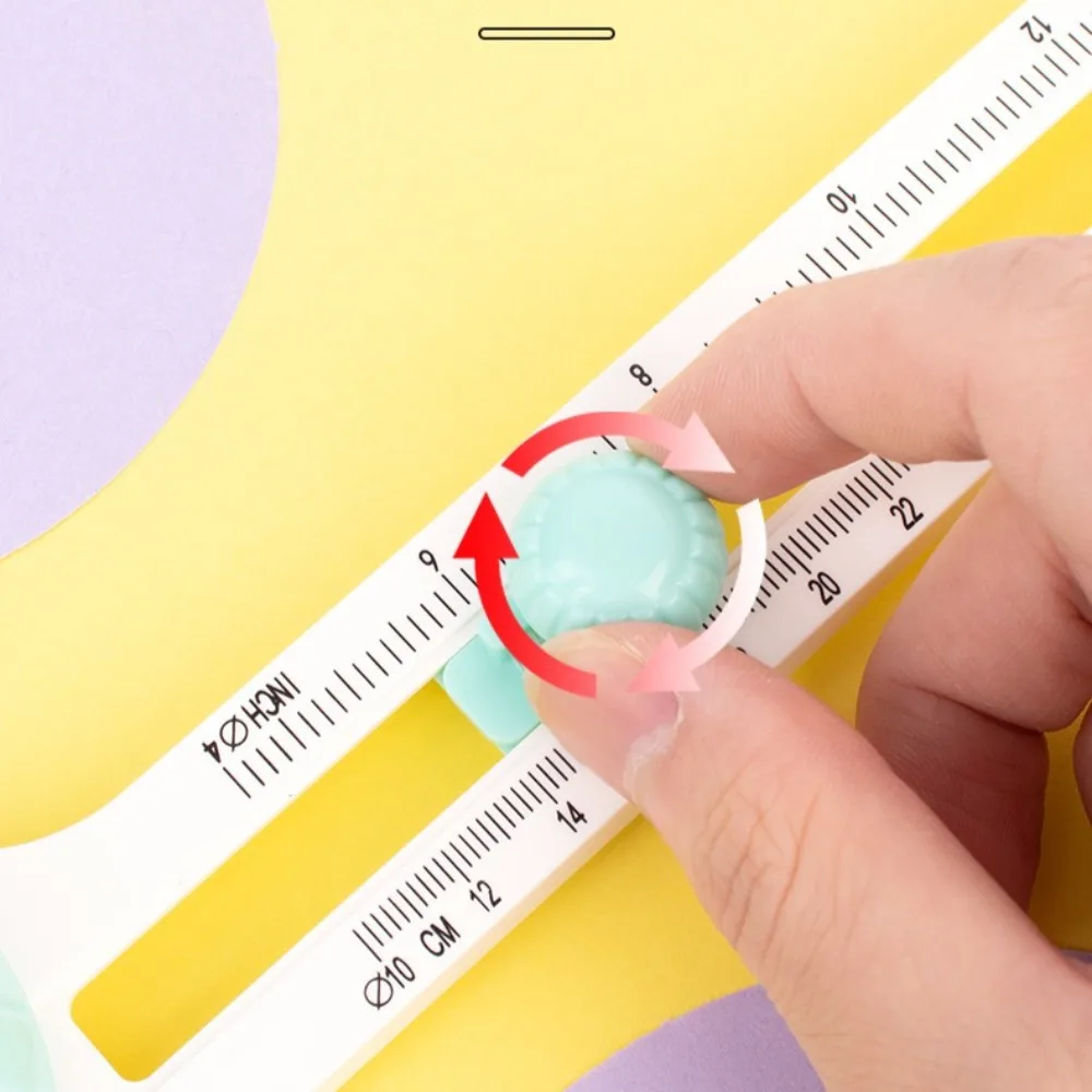 1pc taglierina circolare per carta scrapbook carte taglierina a forma di cerchio coltello da taglio rotondo fai da te taglierina circolare rotante a 360 gradi