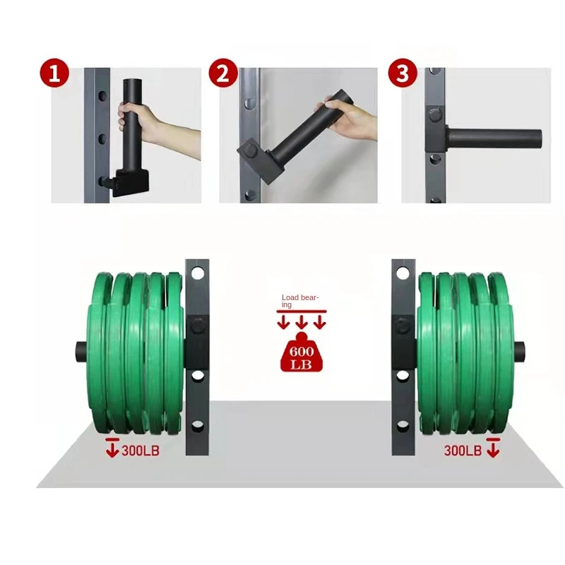 Weight Plate Holder Weightlifting Power lift Rack Attachment Fit 2\