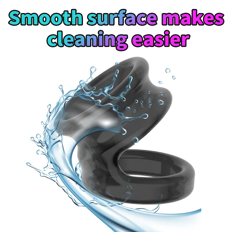 خاتم القضيب القابل لإعادة الاستخدام تأخير القذف أقوى الانتصاب الجنس لعب الكبار لوازم الكتان فوهة حلقة الديك الجنس لعب للرجال #5