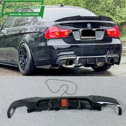 Gloss Black Car Rear Bumper Diffuser Spoiler for BMW 3 Series E90 318i 320i 328i 330i 335i 340i 2005-2011 Rear Diffuser