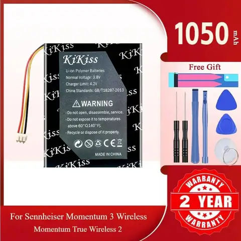 Battery 1050Mah For Sennheiser Momentum 3 Wireless True 2 Noise - Cancelling Headphones