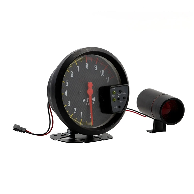 5 Inch Car RPM 11000K Tachometer Gauge 7 Colors 12V Automotive Modified Electronic Instrument Universal