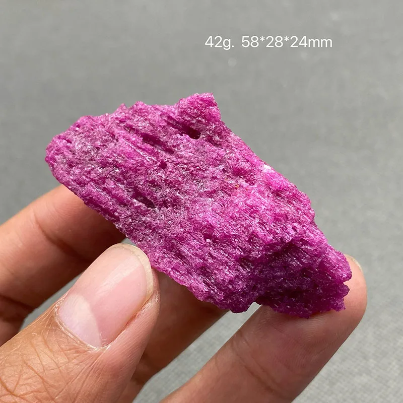 100% natural Myanmar Fluorescent Ruby rough mineral stones and crystals healing crystals quartz gemstones