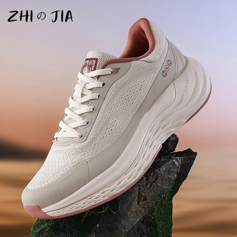 

High Quality Outdoor Sneaker Mesh Breathable Running and Fitness Shoes Men Lightweight Thick Soled Footwear 39-45