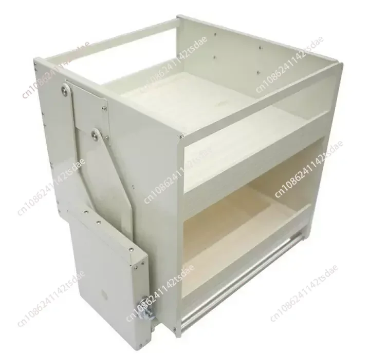 Deepening and Enlarging Storage Lift Basket Built-in Kitchen Cabinet Pull-down High Cabinet Double-layer Hanging Cabinet Basket