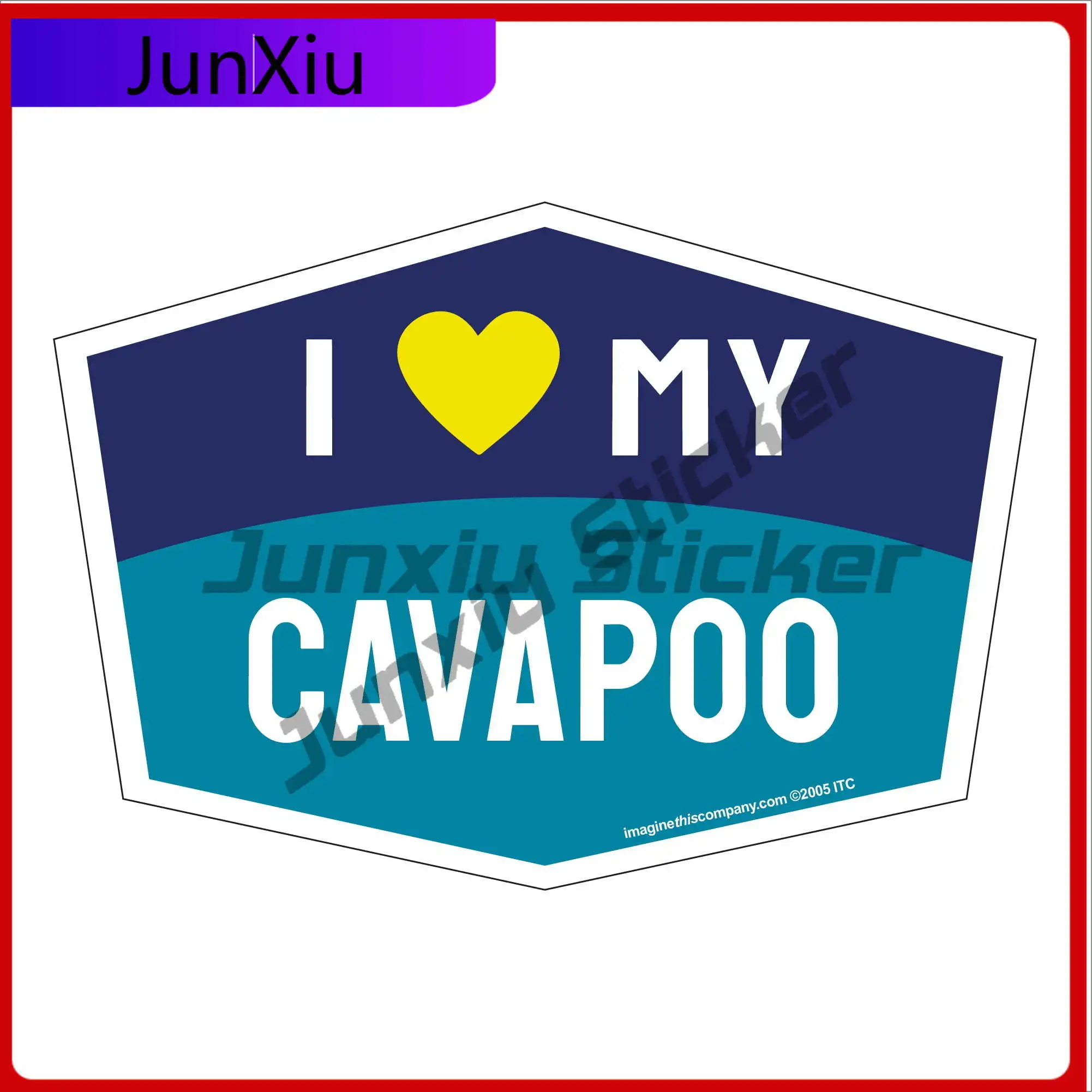 

I Love My Cavapoo Vintage Car Laptop Window Camper Van Walls Vinyl Decal Gift Vintage Cool Trendy Cute Unique Cool Retro