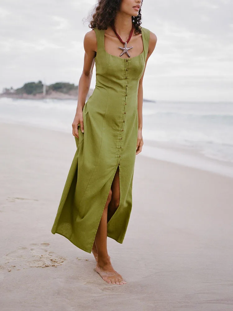 エレ快適スウェルスクエアカラーミディドレス新作2025年秋レディースファッションボディコンドレスステージ衣装漢服