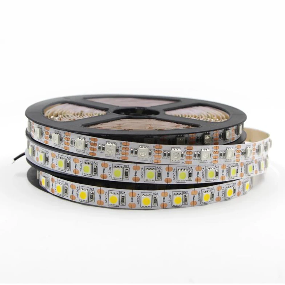 5V 12V 24V 5M 300 LED Strip RGB 5050 Flexible 5V 12V 24 V RGB Led Strip Light Tape Diode Ribbon TV Backlight warm white/RGB CCT