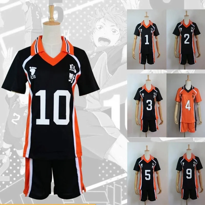 Haikyu!! Haikyuu Cosplay Costume Karasuno Koukou High School Volleyball Club Hinata Shoyo Kageyama Tobio Sportswear Jerseys