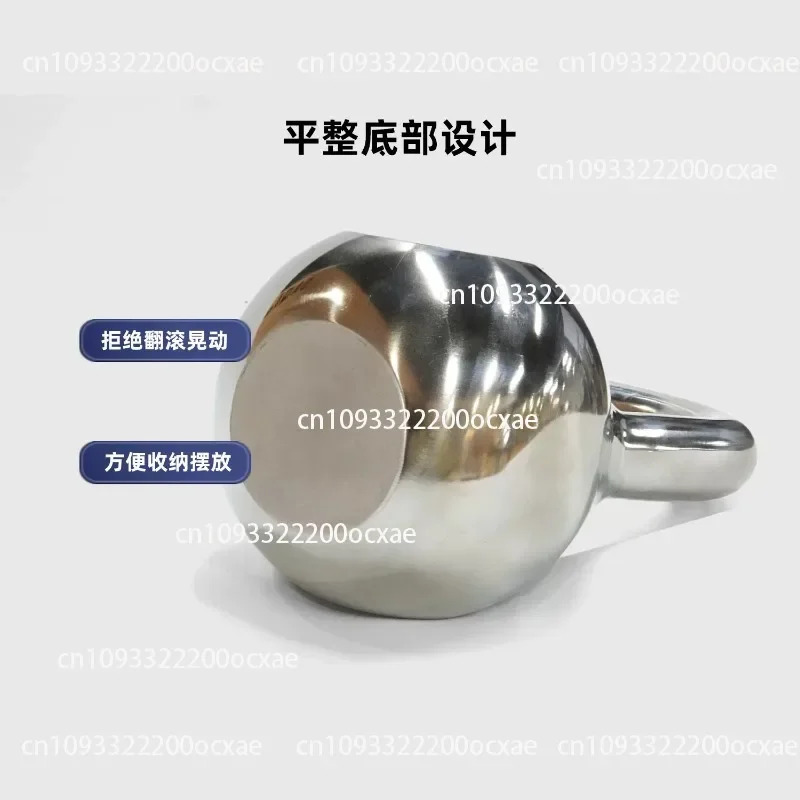 Stainless Steel Hard-style Kettlebell, Competitive Kettlebell, Fixed Weight, Fitness Equipment