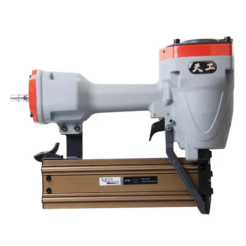 

ST64 pneumatic steel nail gun 50 steel volumn cement nail gun line groove nail gun