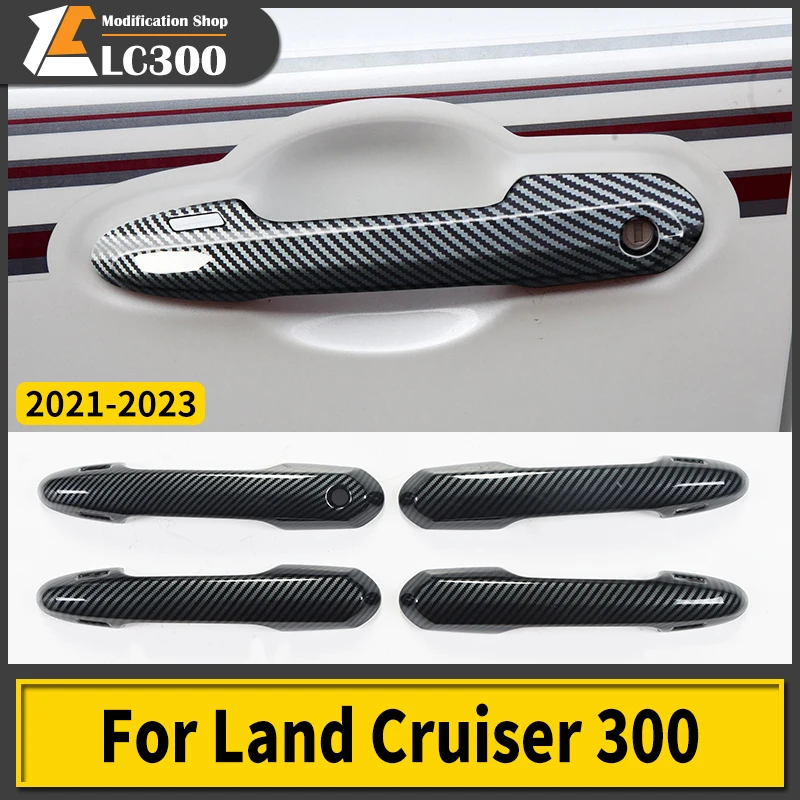 

For Toyota Land Cruiser 300 2021 2022 2023 Outside Door Handles Decoration LC300 Exterior upgraded Accessories Chrome Tuning