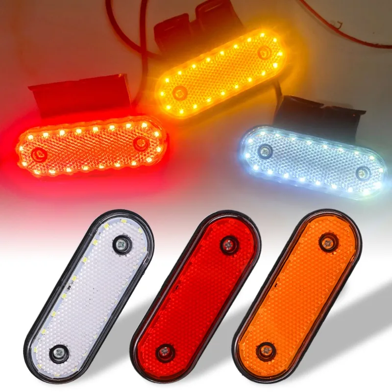 Truck Side Marker Light 20LED with Bracket Side Lights Van Clearance Lamp Warning Lamps Exterior Light 12V 24V