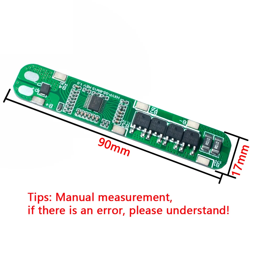 5S akumulator litowo-jonowy 12A 18.5V 18650 ładowarka PCB płyta ochronna komórek BMS