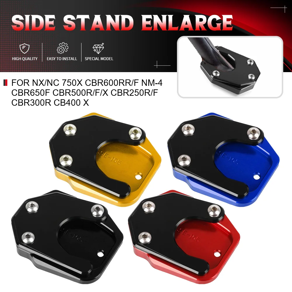 

For Honda NX/NC 750X CBR600RR/F NM-4 CBR650F CBR500R/F/X CBR250R/F CBR300R CB400 X Motorcycle CNC Kickstand Foot Side Stand