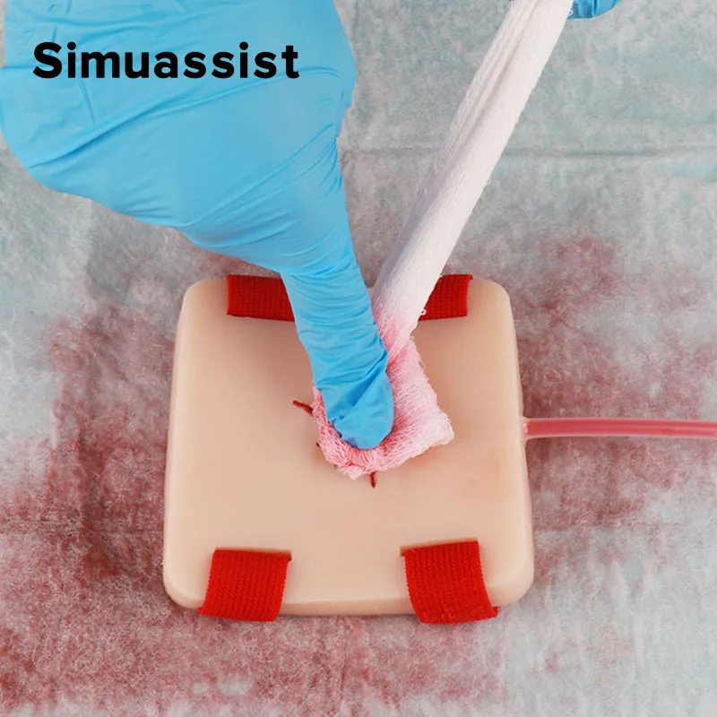 1 SET Wound Packing Trainer Wearable Bullet Wound Trainer for Hemostasis Stop The Bleed Training Kit for Wound Dressing Training view 3
