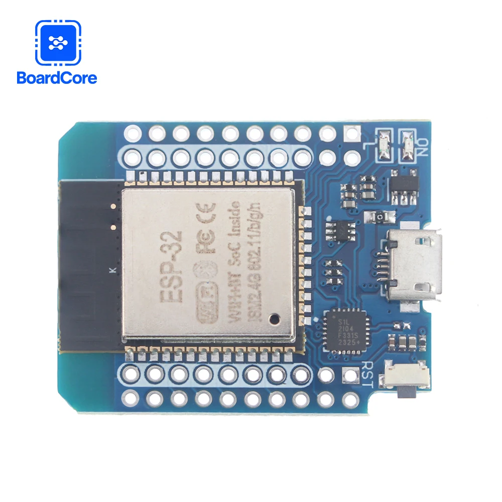 CP2104 ESP32 D1 Mini ESP-32 WiFi+For Bluetooth Internet of Things Development Board Based ESP8266 Module for Arduino with Pins