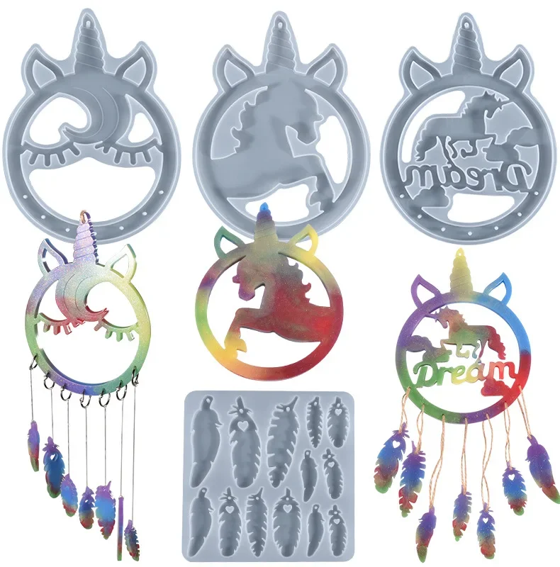 DIY Epoxy Resin Mold Pendant Wind Chime Jewelry Silicone Mold Handcraft Molds