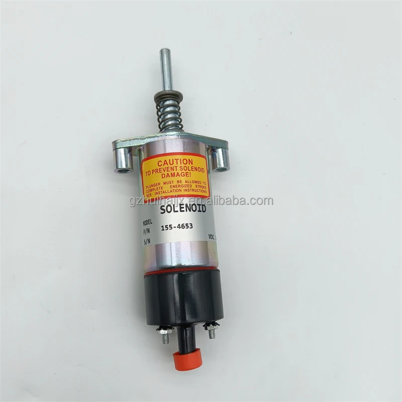 

High Quality Excavator Part Fuel Shutoff Solenoid Valve 155-4653 3E-7985 For CAT330B 350 Excavator 3306 Engine 1554653 3E7985