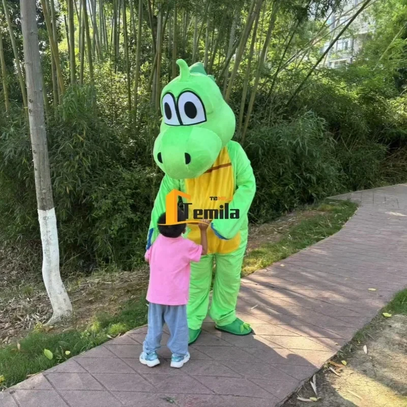CyCos T-Rex Green Dinosaur Dragon dress Mascot Costume Party Surprise clothing suit Advertising busker street performance props