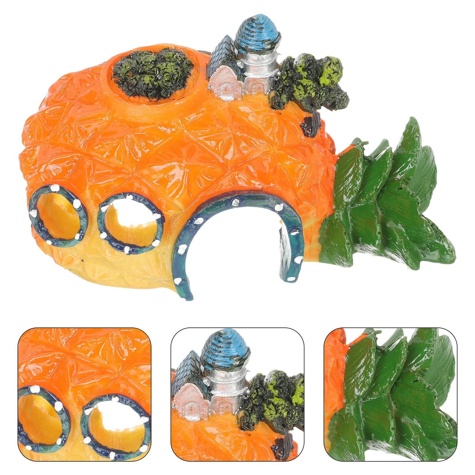 

Lifelike Resin Rockery 12.5x7.5x9cm Fish Tank Decor Castle Underwater Stone Aquarium Decor Statue L scape Pet SuppliesDecorative