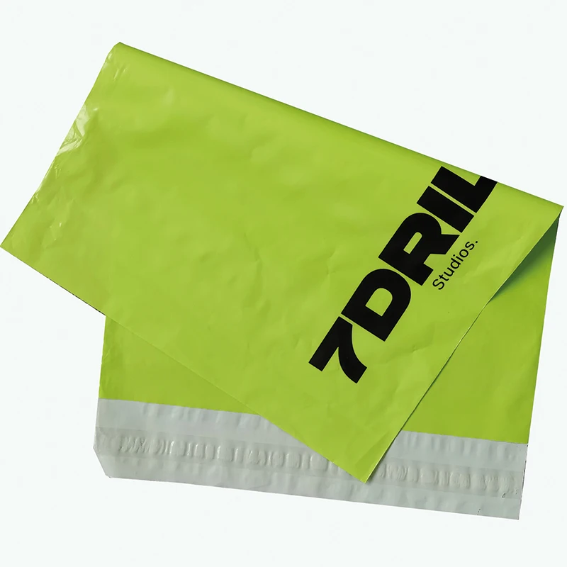 Green Mailing Bags To Pack Products Shipping 25x30cm 100 Poly Mailer Courier Custom packaging Logo Letter Set Envelope Sending